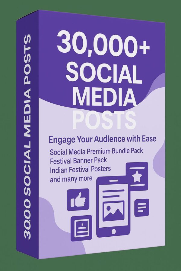 30,000+ Social Media Posts Bundle