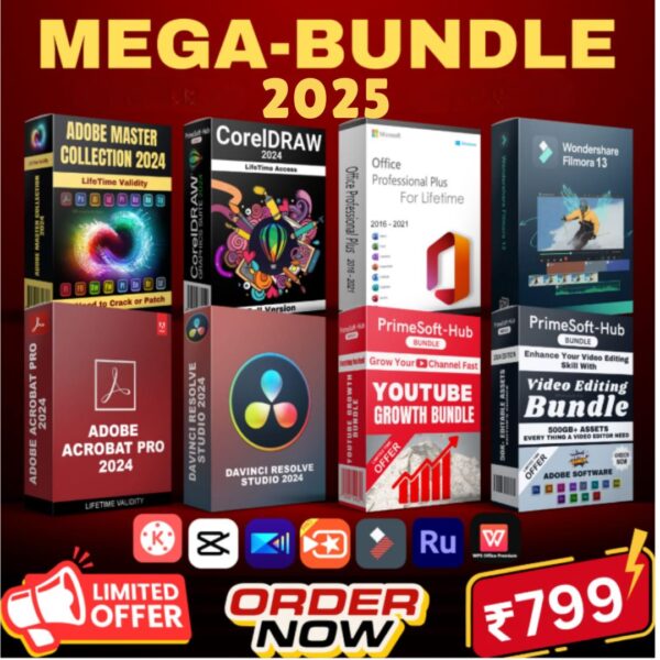 Mega Bundle Softwares Access For Windows & Android 2025