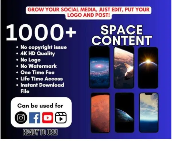 1000+ SPACE VIDEO CLIPS BUNDLE