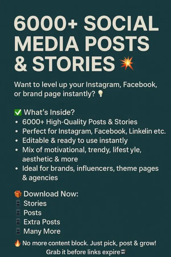 6000+ Social Media Posts & Stories